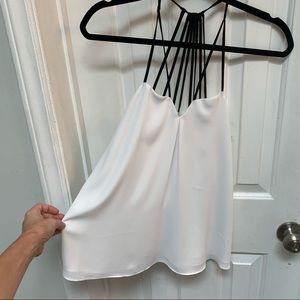 Express White and Black Size Small Tank Top